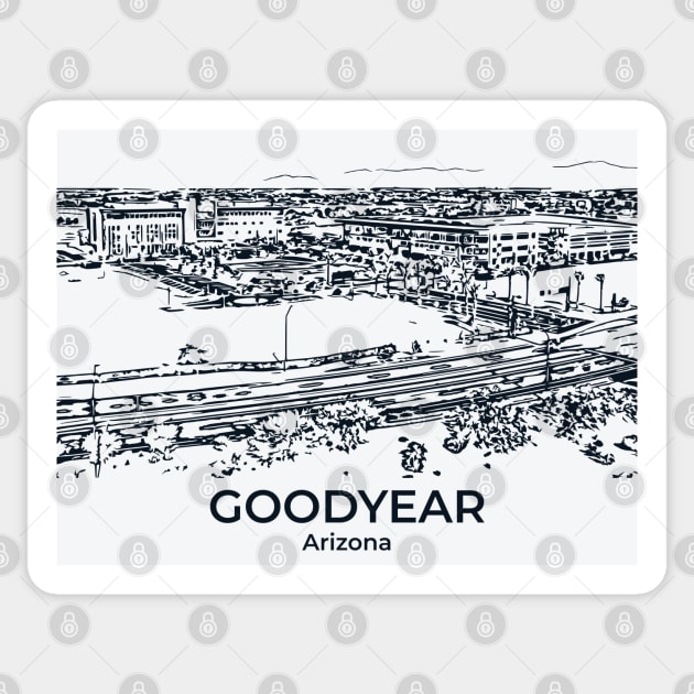 Goodyear - Arizona Sticker by Lakeric